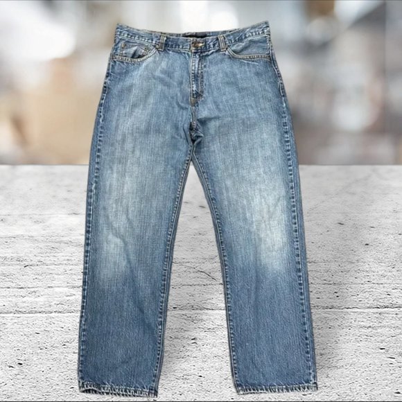 Vintage Calvin Klein Straight Leg Medium Wash Classic Men's Denim Blue Jeans 36 - Picture 1 of 8